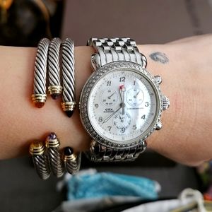 MICHELE Watch CSX Chronograph Diamond Bezel MW03M01A1025